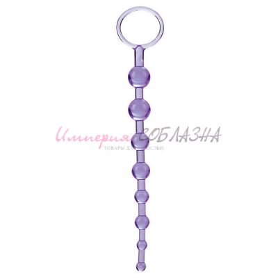 Фиолетовая анальная цепочка first time love beads